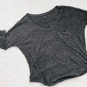 American Eagle Outfitters Grey Top Size M GUC
